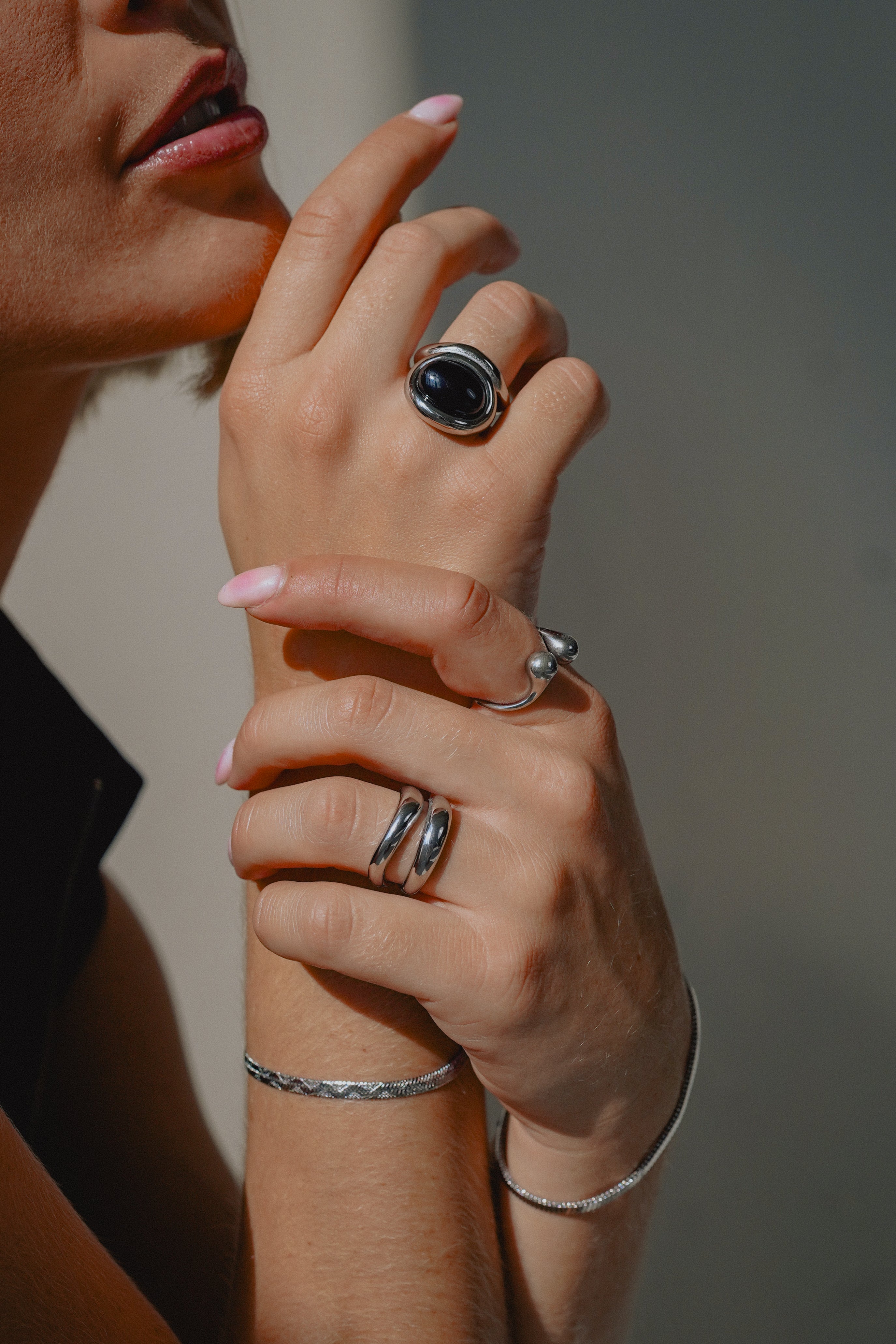 Gold-Plated Stainless Steel Dainty Ring