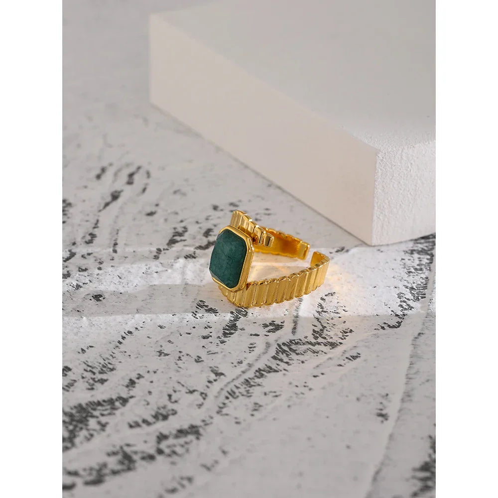 Seraphina Blue Apatite Ring