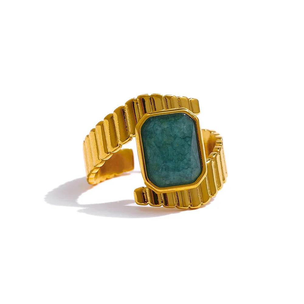 Seraphina Blue Apatite Ring