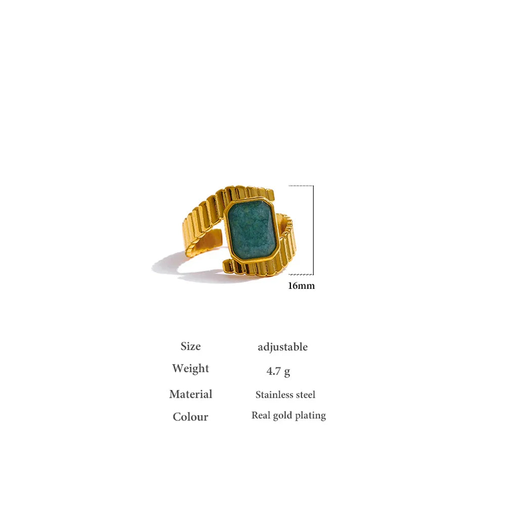 Seraphina Blue Apatite Ring