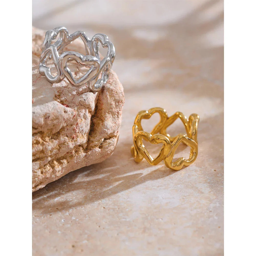 Adelina Flower Cuff Ring