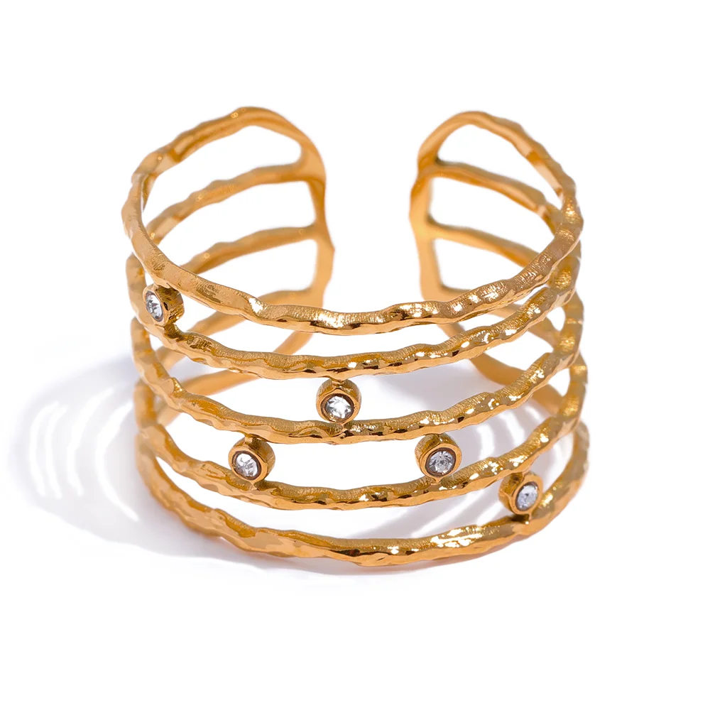 Kristiana Layered Wide Ring