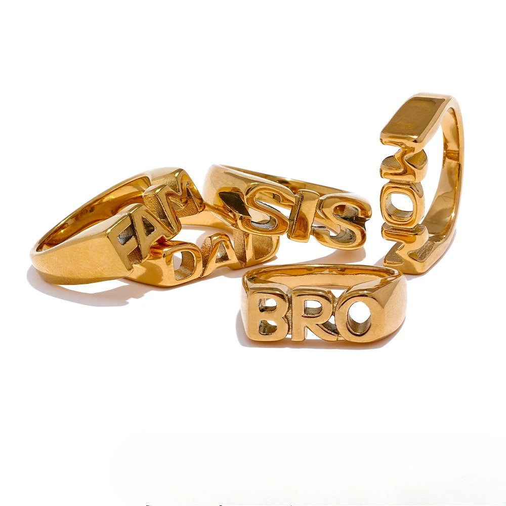 Ottilie Gold Family Ring