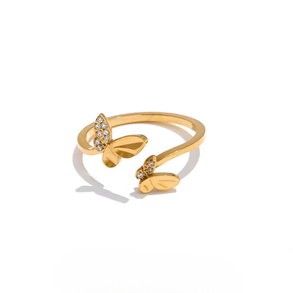 Ella Butterfly Cuff Ring