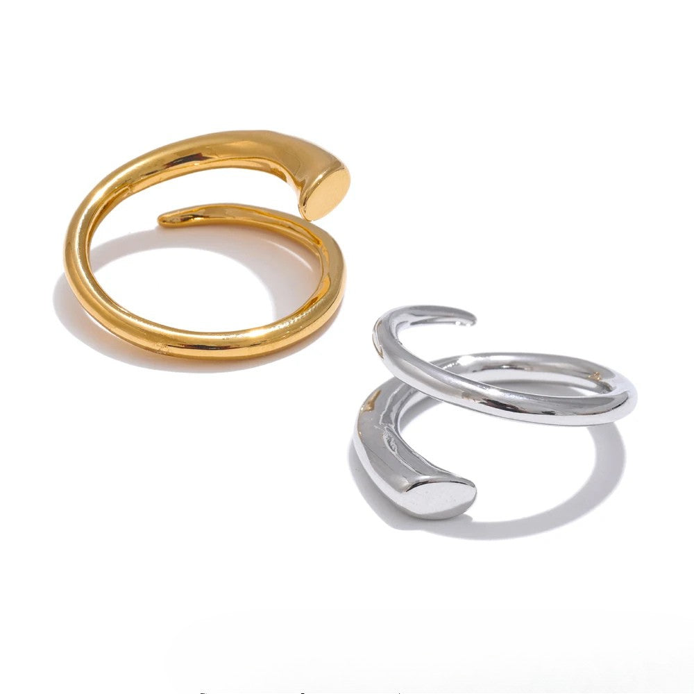 Sylvia Minimalist Cuff Ring