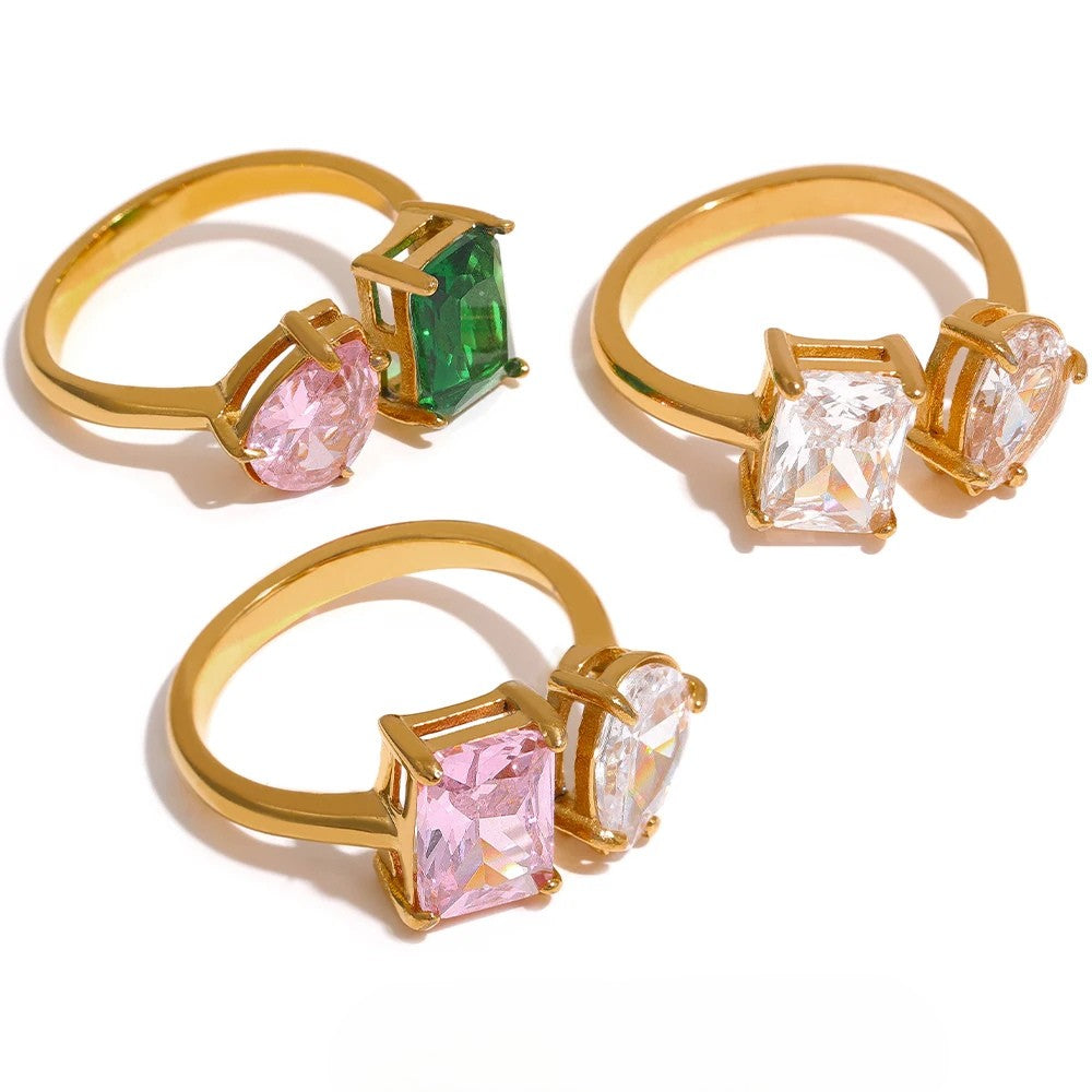 Lenora Brilliant Cuff Ring