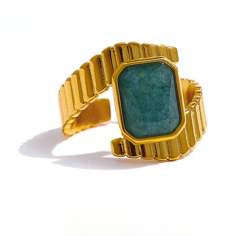 Seraphina Blue Apatite Ring