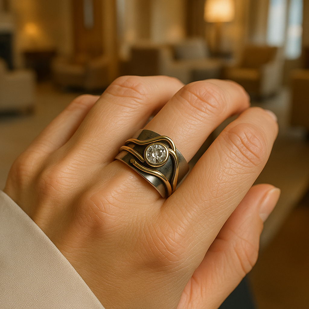 Deep - Vintage Silver Glow Ring