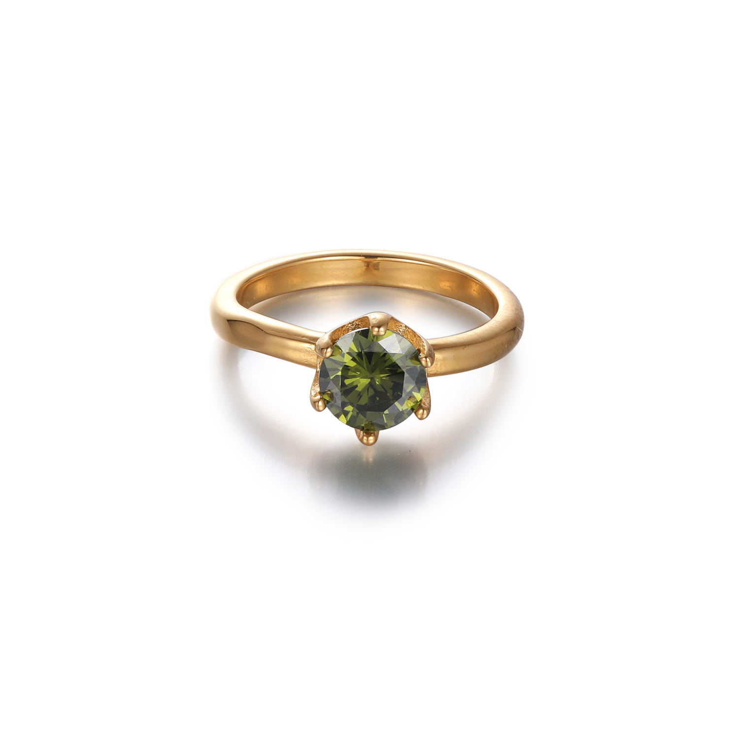 Elegant Green Gem Ring
