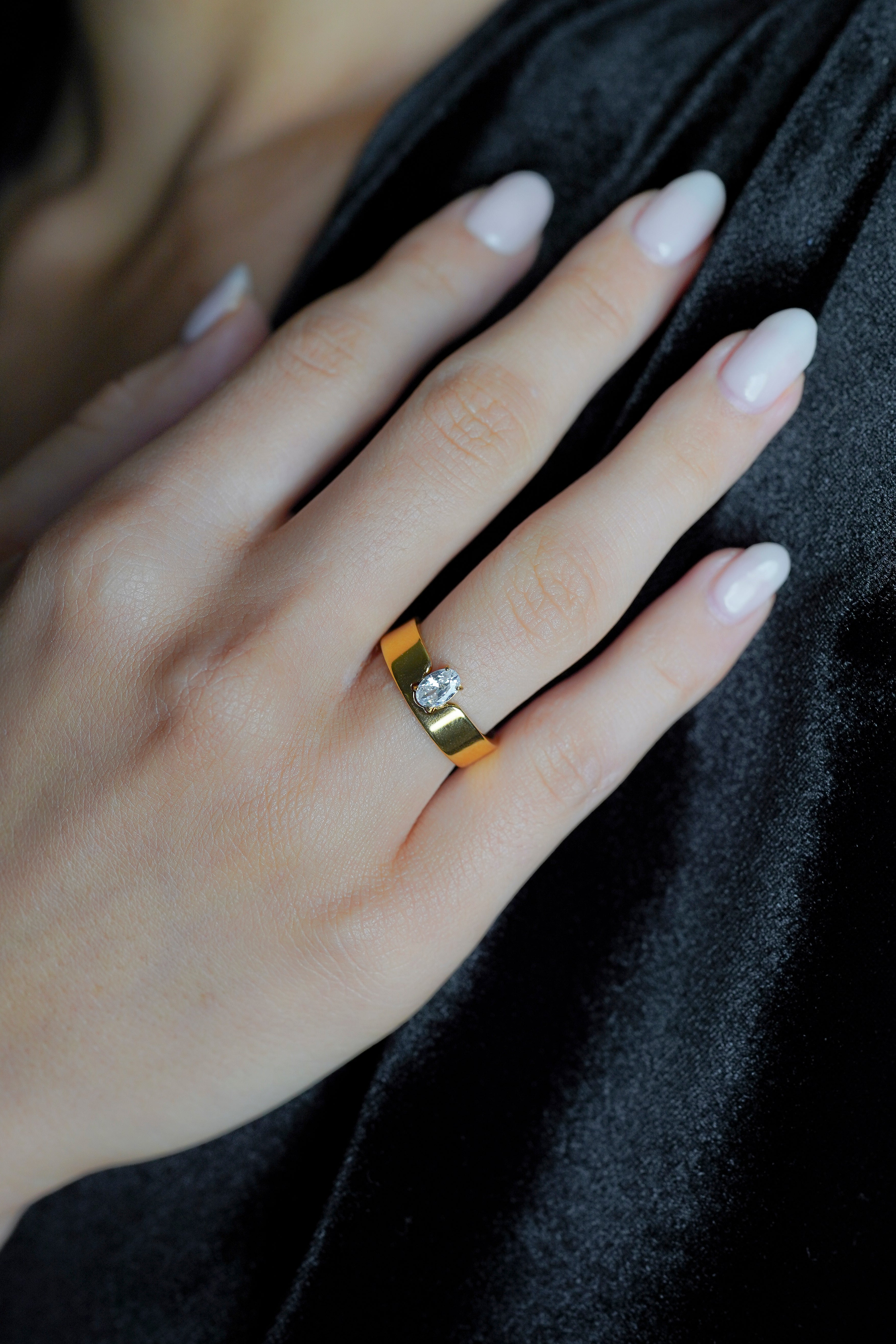 Gold-Plated Waterproof Ring