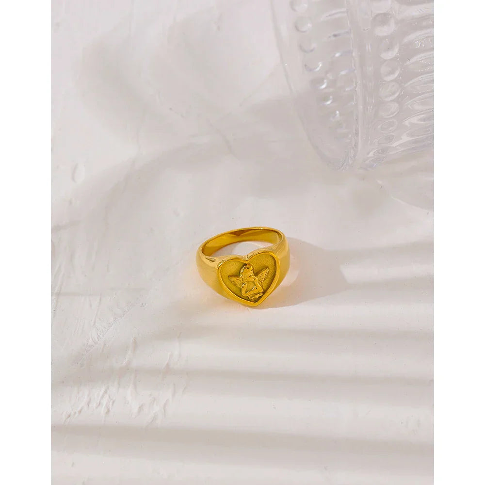Miriam Angel Heart Ring