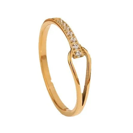 Geometric Diamond Ring