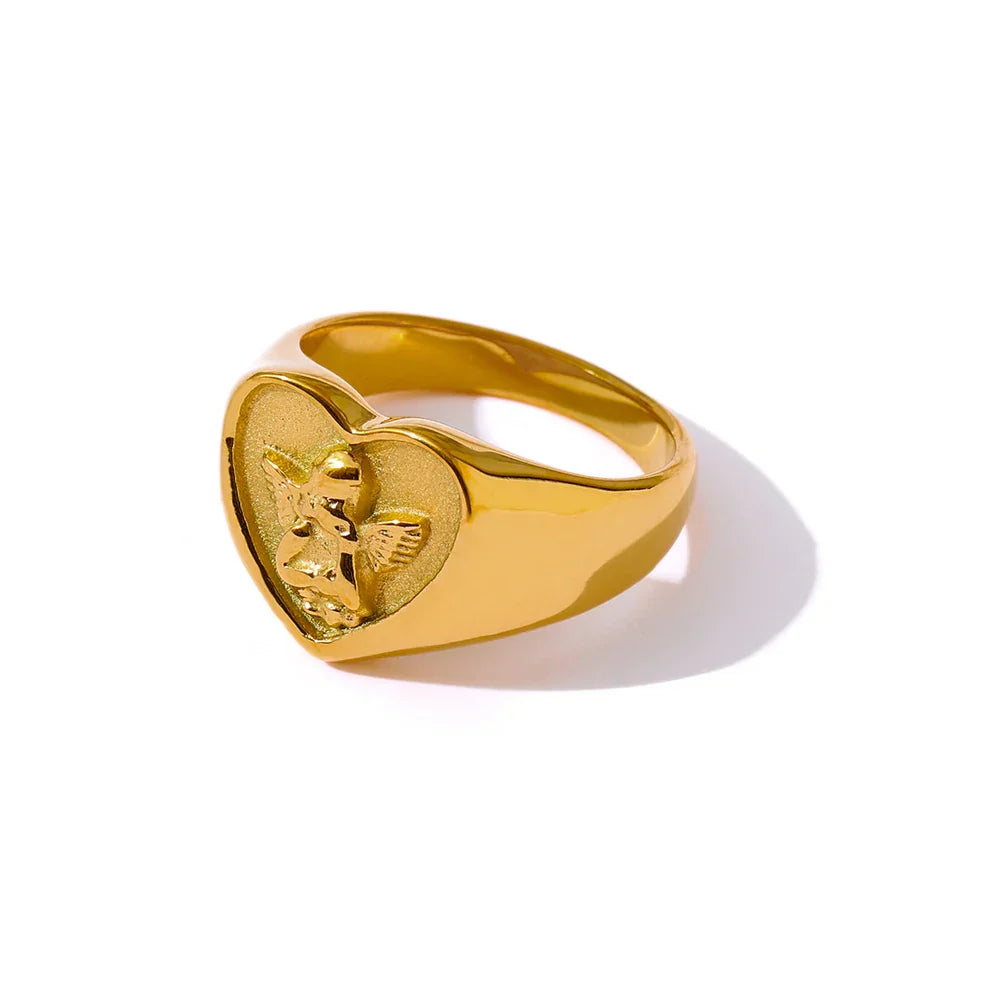 Miriam Angel Heart Ring