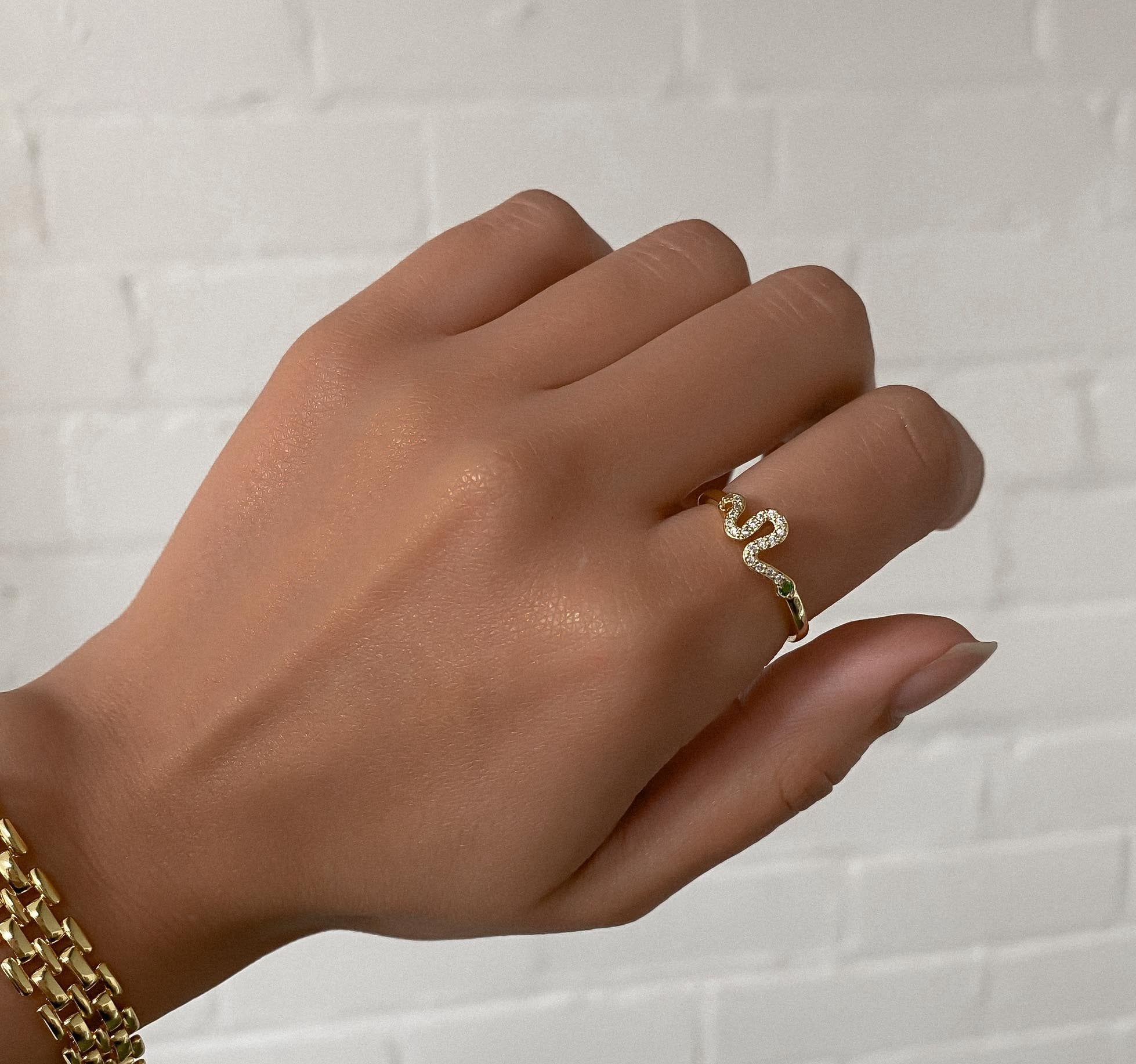Tia Snake Ring