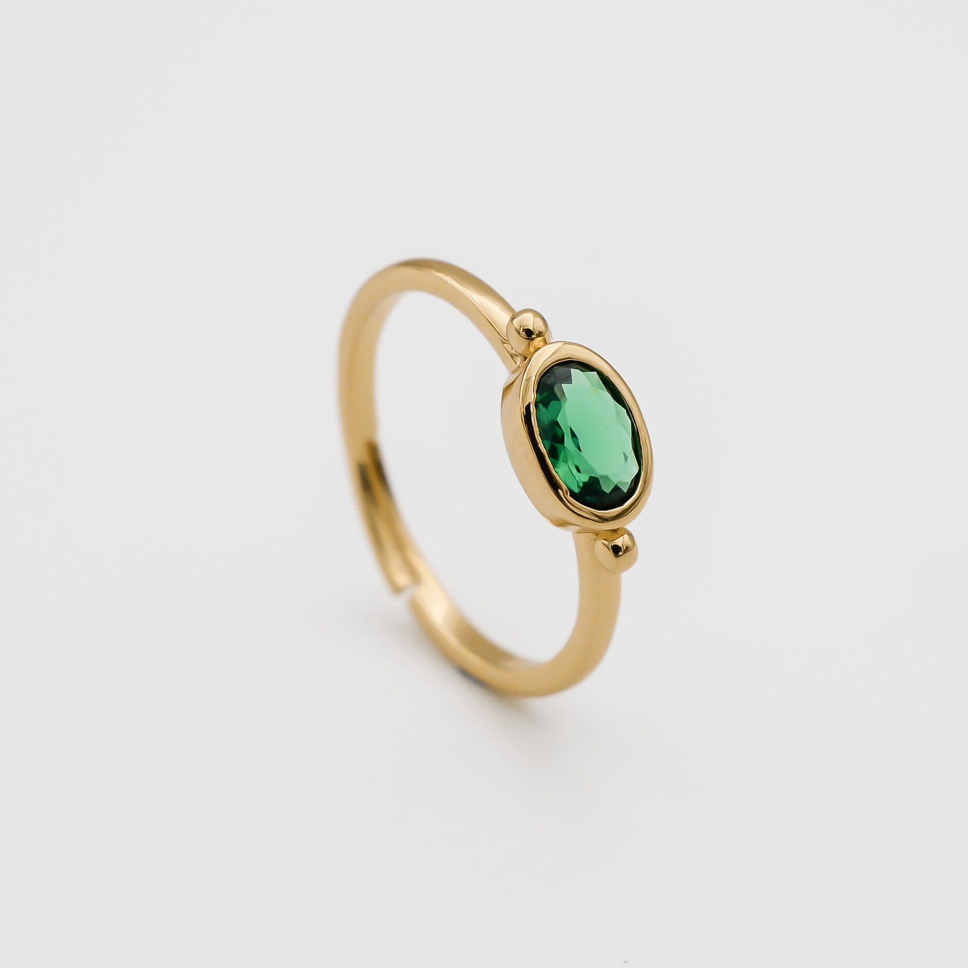 Adjustable Birthstone Ring