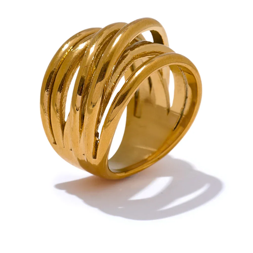 Olivia Wide Gold Ring