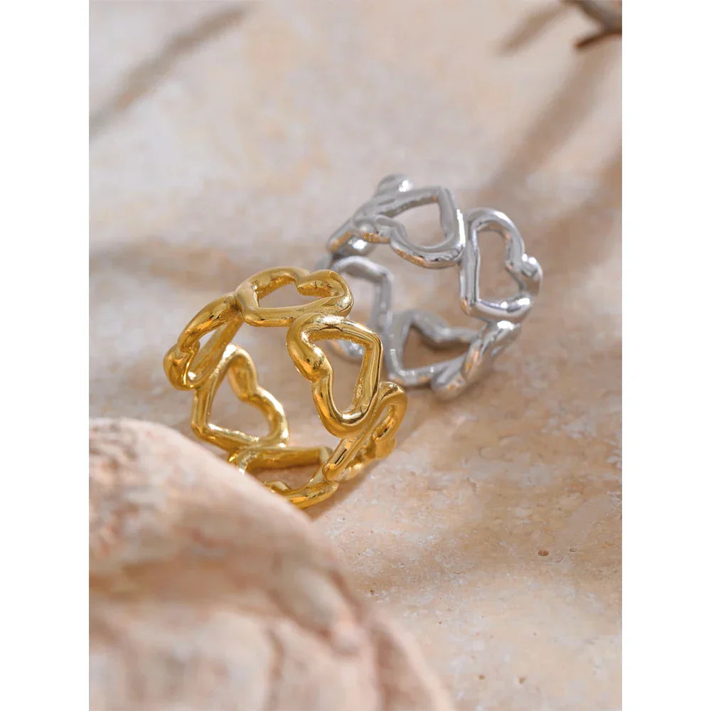 Adelina Flower Cuff Ring