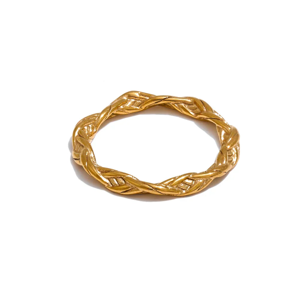 Aubrey Thin Textured Ring
