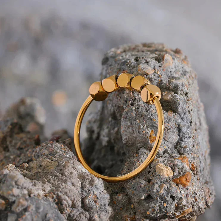 Madeline Square Beads Ring