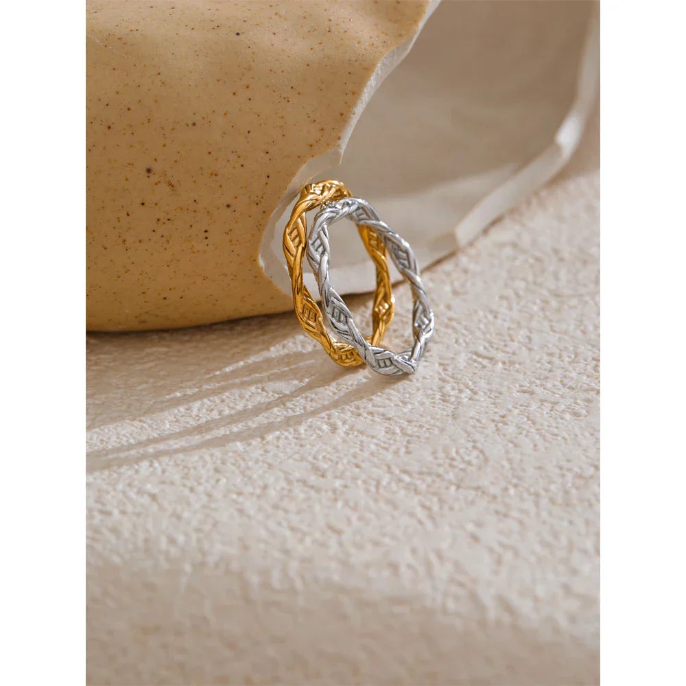 Aubrey Thin Textured Ring