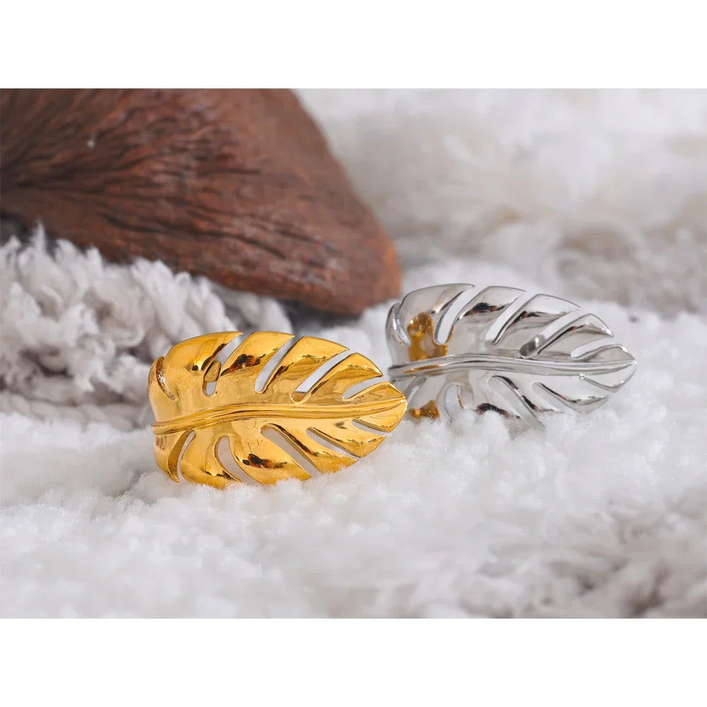 Pippa Leaf Cuff Ring