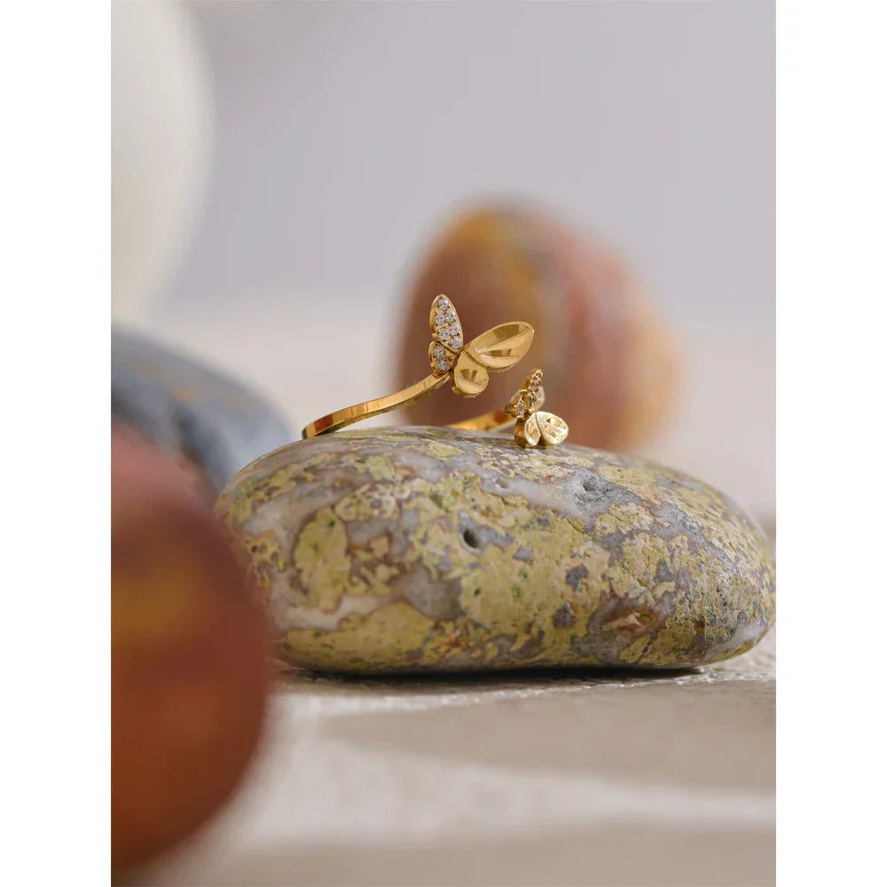 Ella Butterfly Cuff Ring