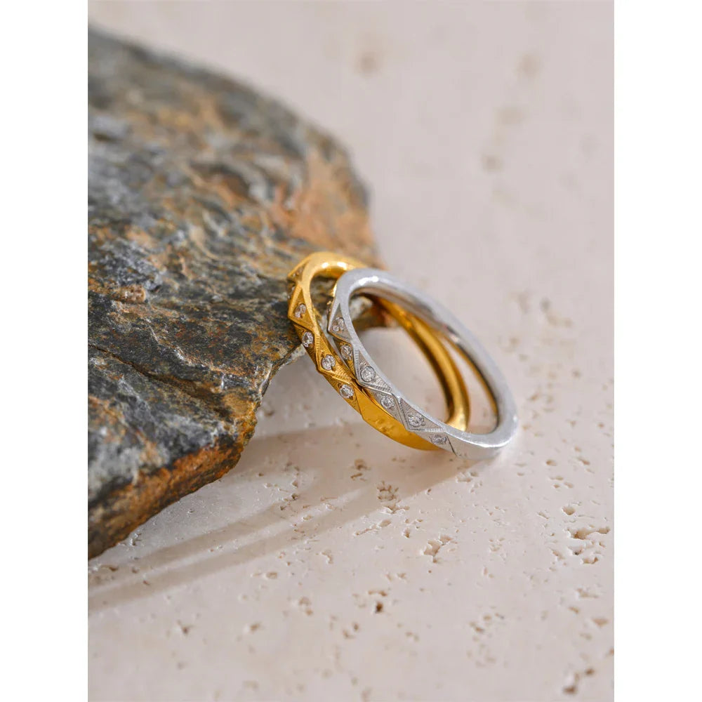 Dylan Thin Sparkling Ring