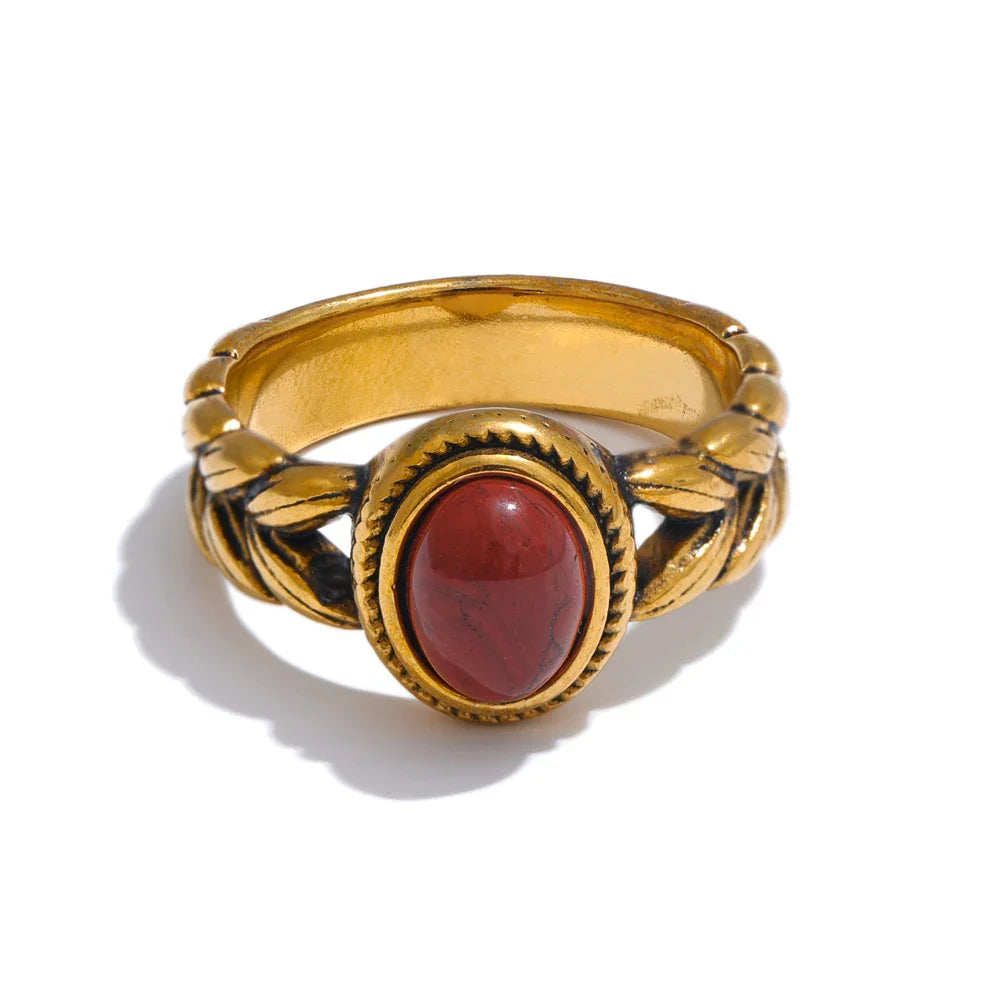 Eva Red Stone Ring