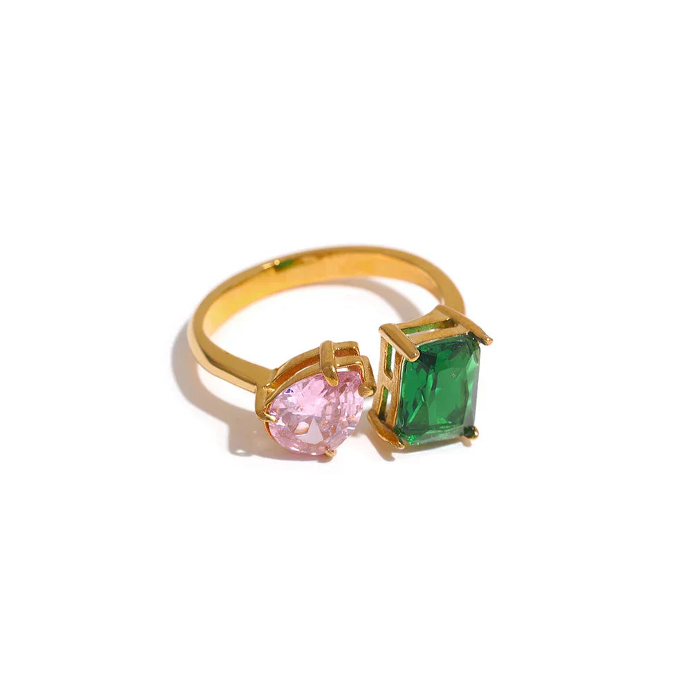Lenora Brilliant Cuff Ring
