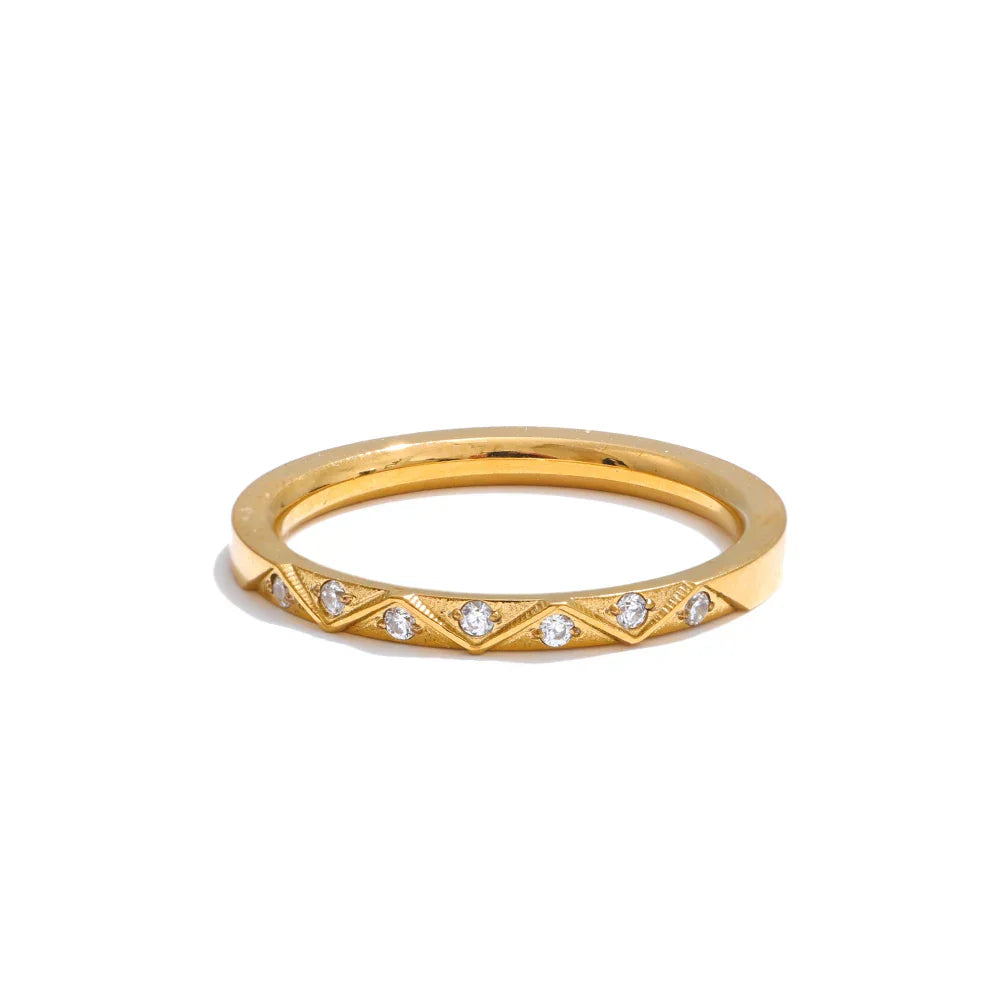 Dylan Thin Sparkling Ring