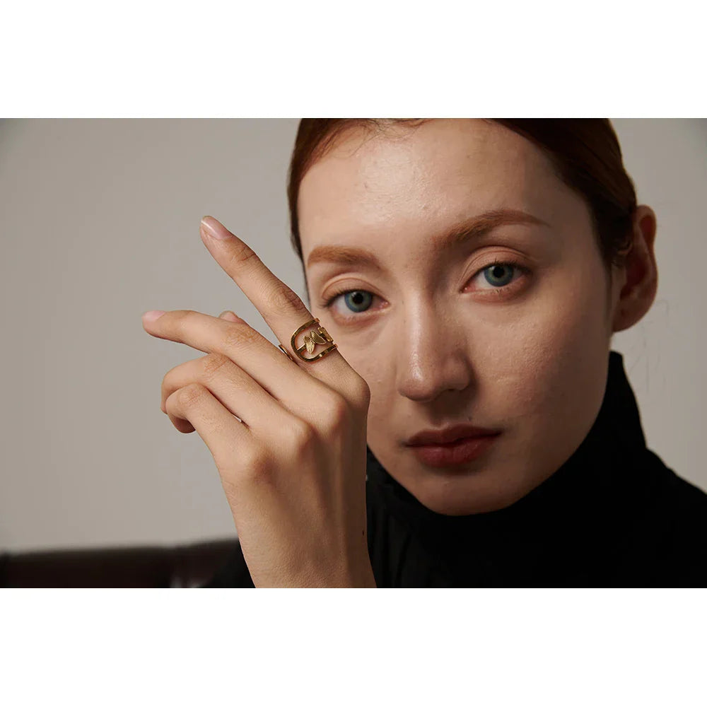 Eloise Butterfly Cuff Ring