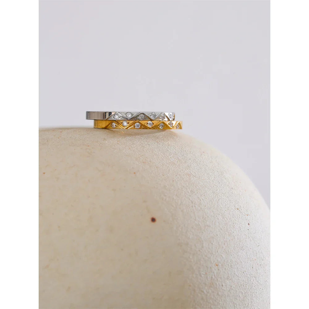 Dylan Thin Sparkling Ring