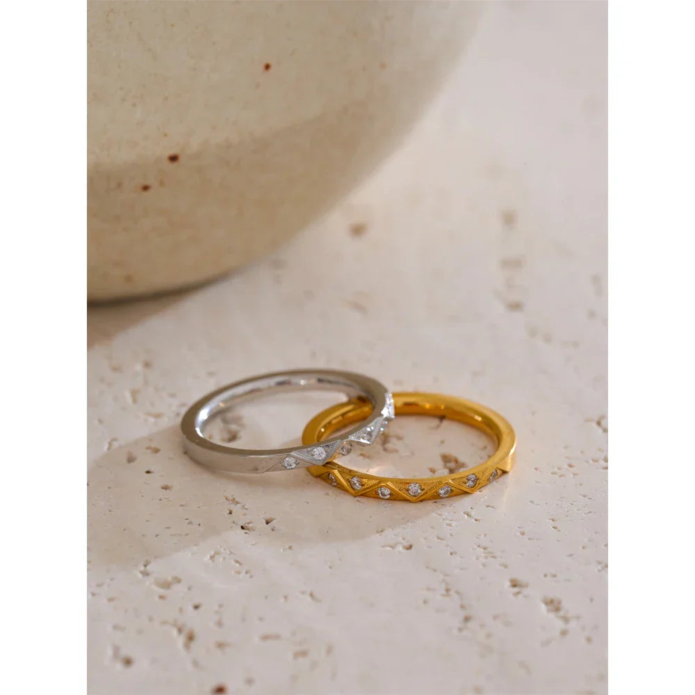 Dylan Thin Sparkling Ring