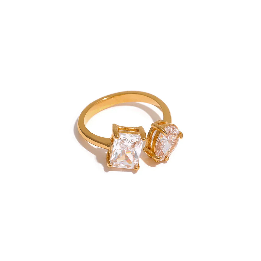 Lenora Brilliant Cuff Ring