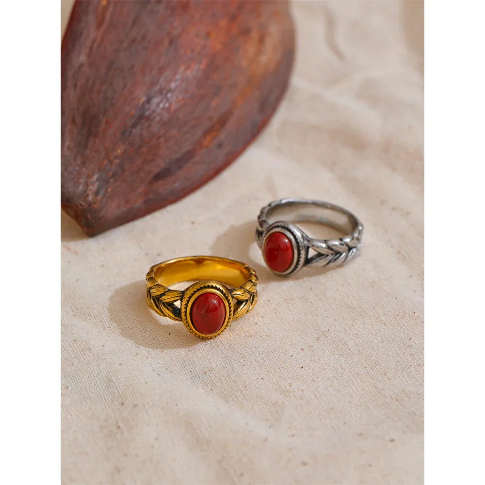Eva Red Stone Ring