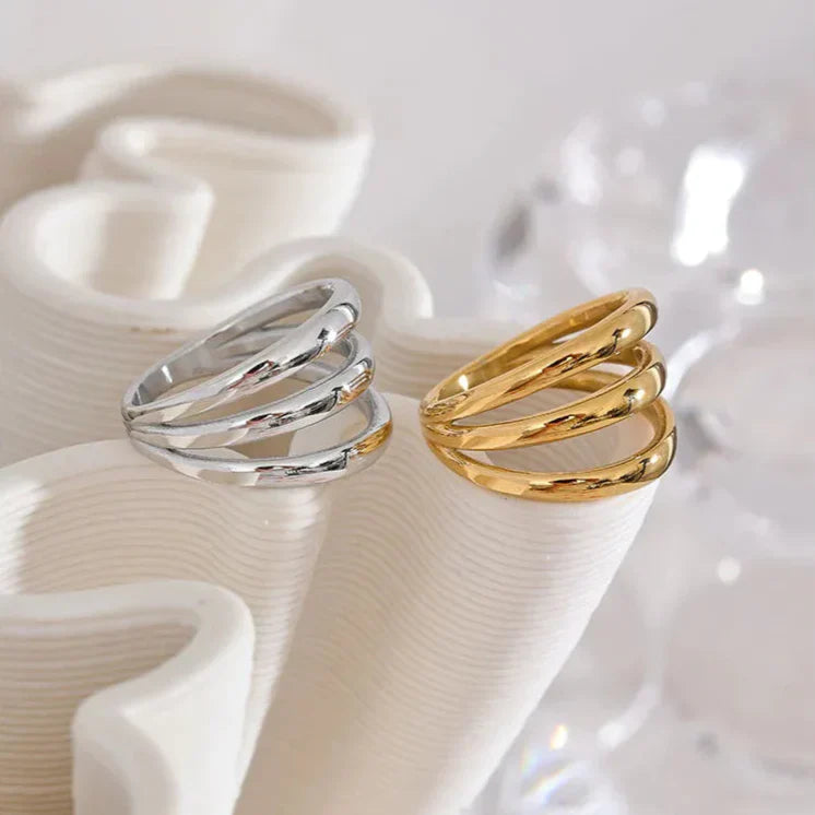 Kenza Layered Wide Ring