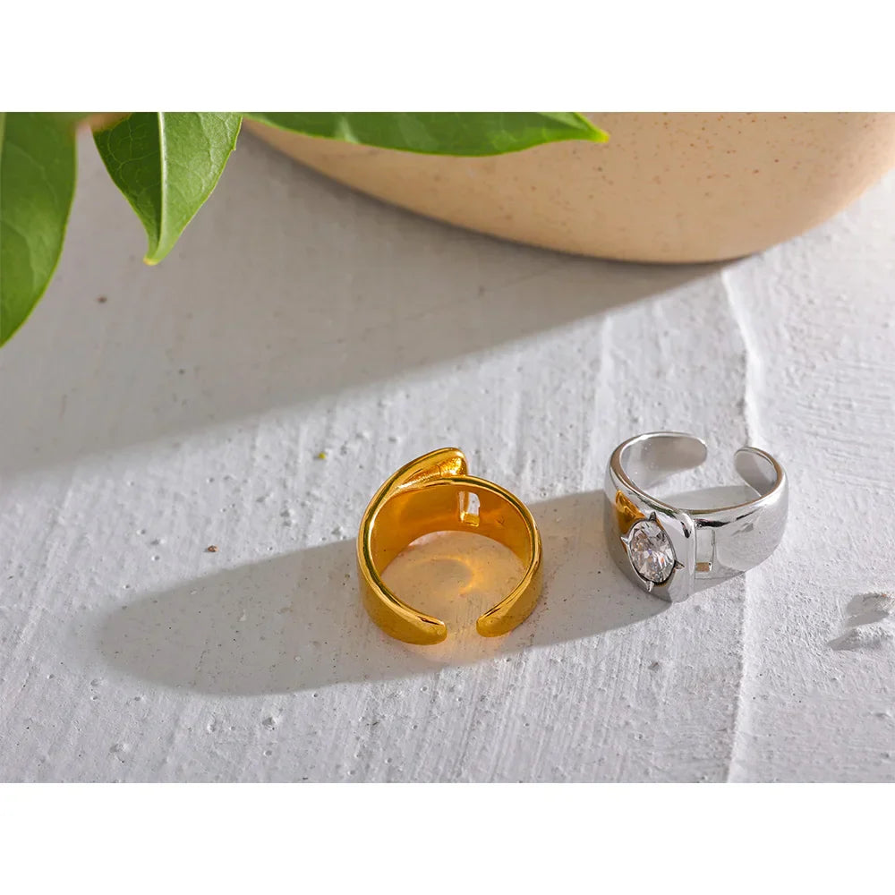 Esther Wide Cuff Ring