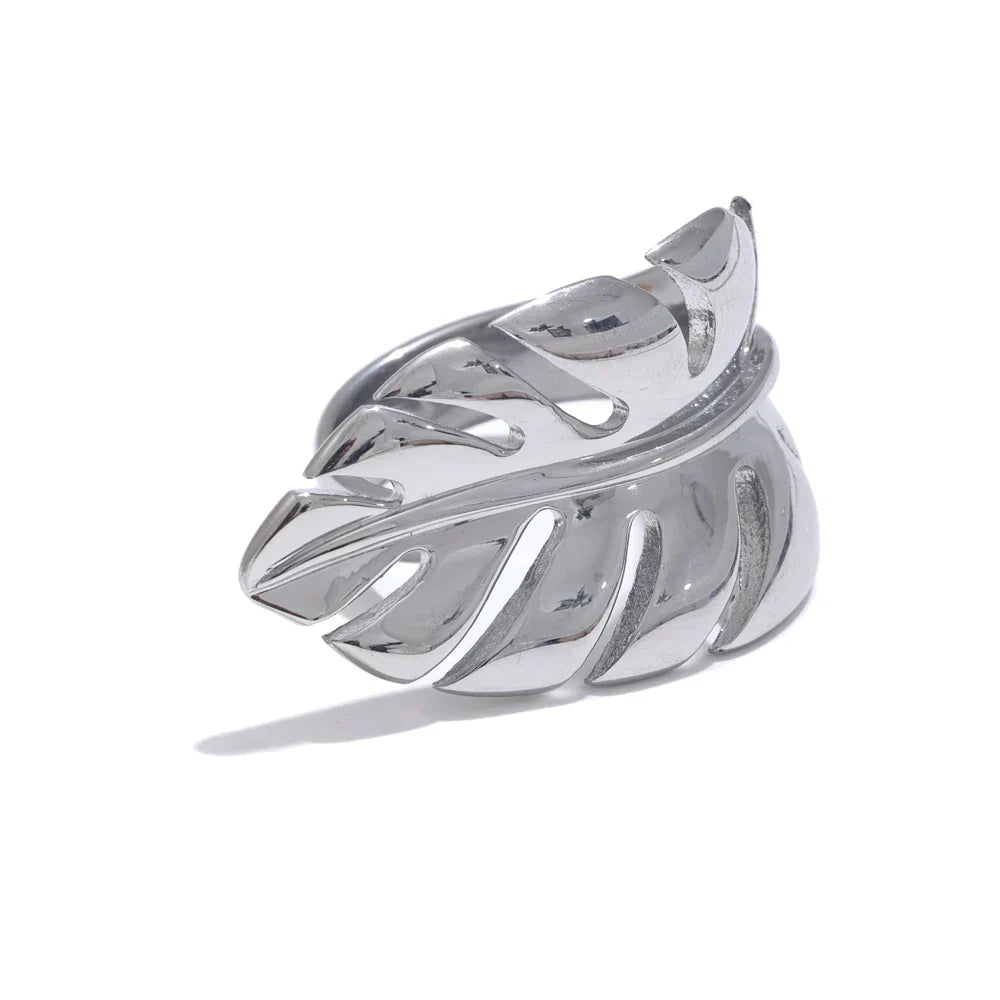 Pippa Leaf Cuff Ring