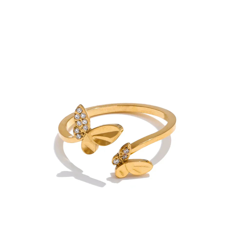 Ella Butterfly Cuff Ring