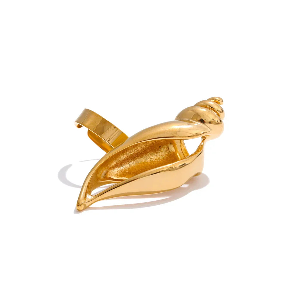 Inara Conch Open Cuff Ring