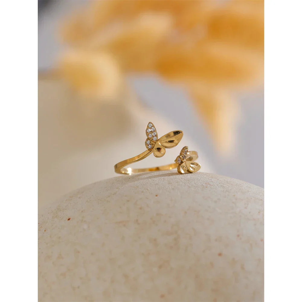 Ella Butterfly Cuff Ring