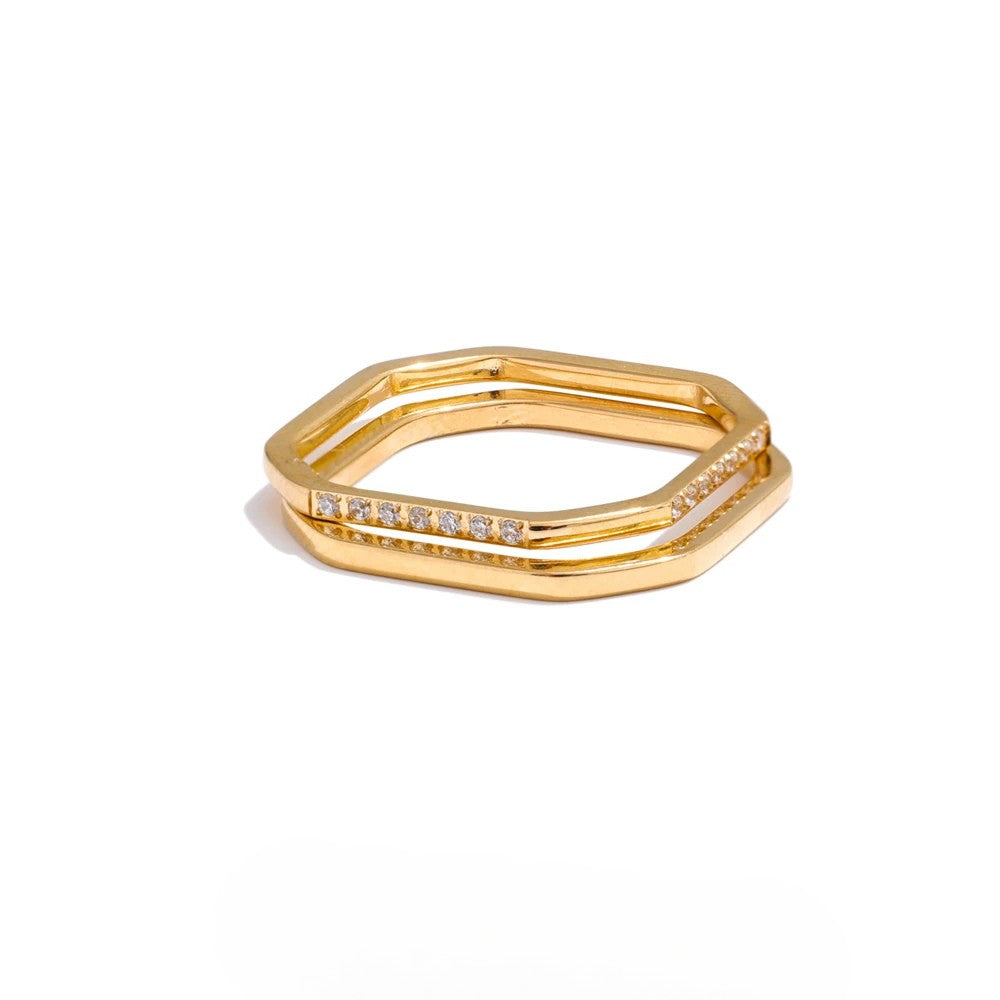 Dorothy Square Stackable Ring