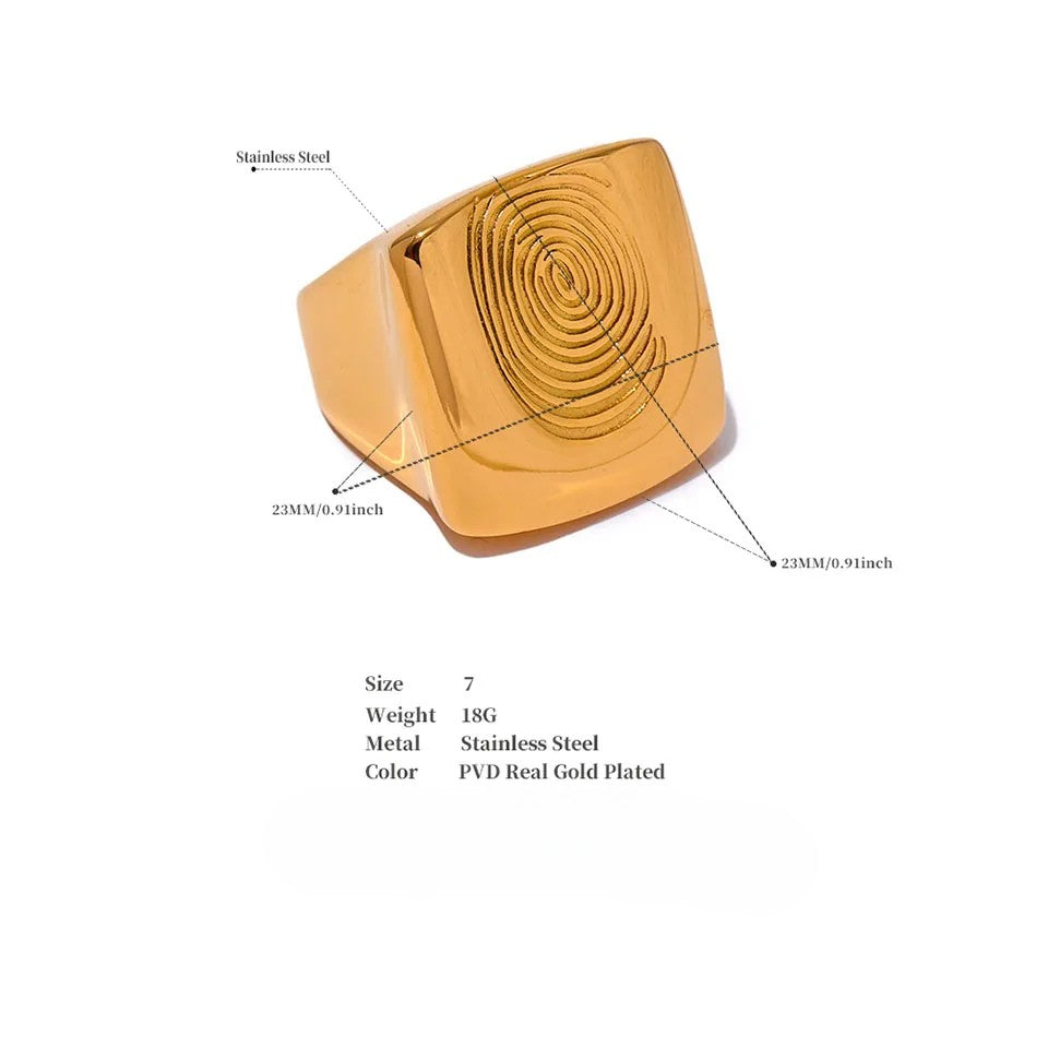 Eliza Fingerprint Ring